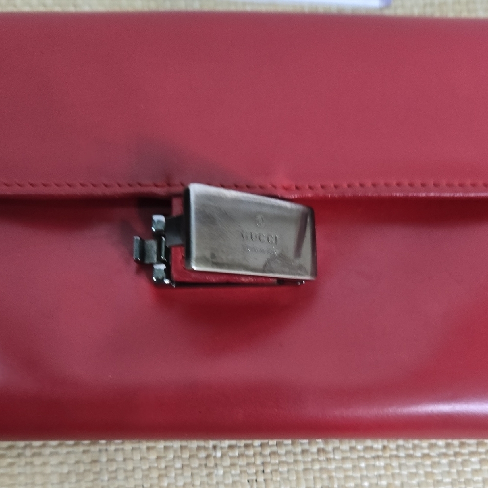 Gucci Red Leather Women's Clutch - Picture 6 of 14